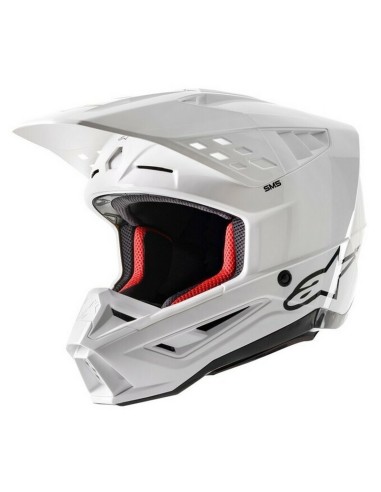 Casco Alpinestars S-M5 Solid ECE 22.06 Blanco