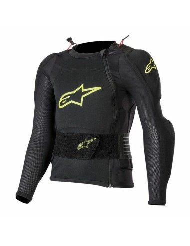 Peto Integral Infantil Alpinestars Bionic Plus Negro/Amarillo Flúor