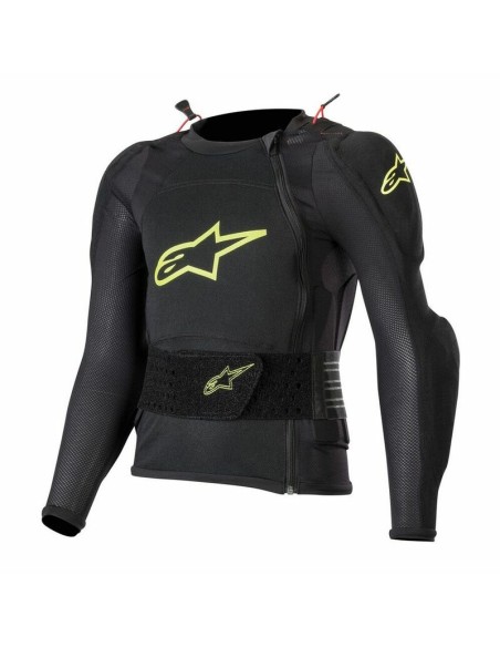 Peto Integral Infantil Alpinestars Bionic Plus Negro/Amarillo Flúor