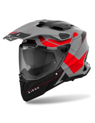 Casco Airoh Commander 2 Reveal Matt Rojo Fluor