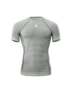 Camiseta Interior Manga Corta Husqvarna Carbon Gris/Azul