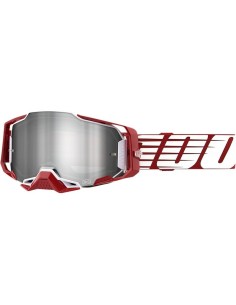 Gafas 100% Armega Oversized Deep Red Lente Espejo