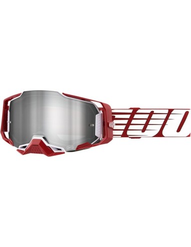Gafas 100% Armega Oversized Deep Red Lente Espejo