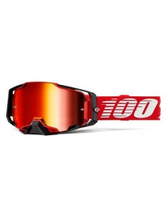 Gafas 100% Armega M2 Lente Espejo Rojo