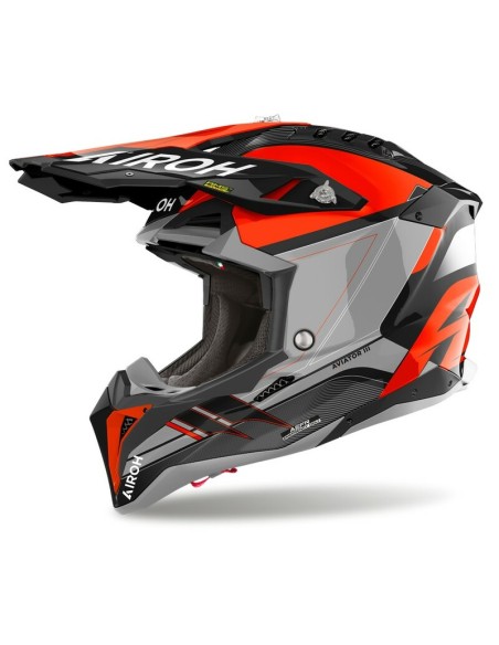 Casco Airoh Aviator 3 Saber Gloss Naranja