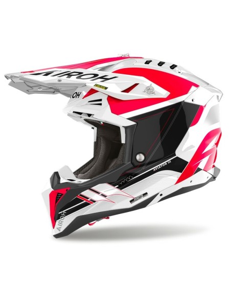 Casco Airoh Aviator 3 Saber Gloss Rojo