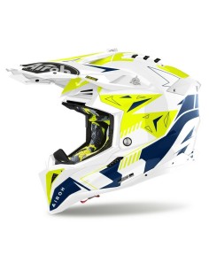 Casco Airoh Aviator 3 Spin Amarillo Fluo