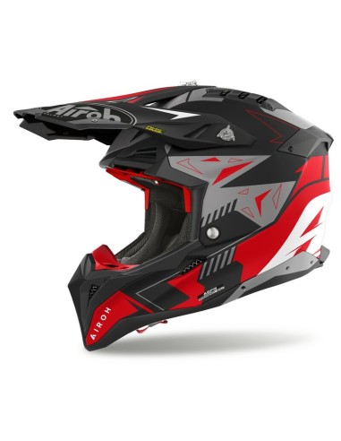 Casco Airoh Aviator 3 Spin Rojo