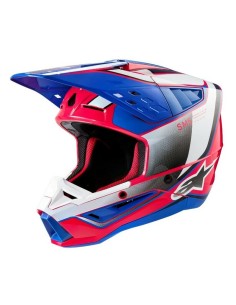 Casco Alpinestars S-M5 Sail ECE 22.06 Blanco/Rosa