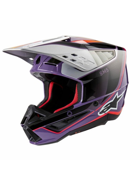 Casco Alpinestars S-M5 Sail ECE 22.06 Violeta