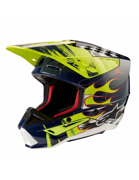 Casco Alpinestars S-M5 Rash Amarillo Fluo