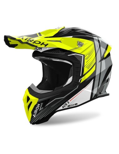 Casco Airoh Aviator Ace 2 Engine Gloss Amarillo