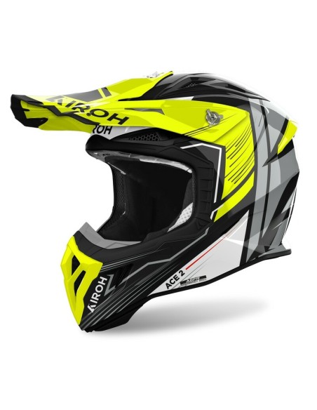 Casco Airoh Aviator Ace 2 Engine Gloss Amarillo