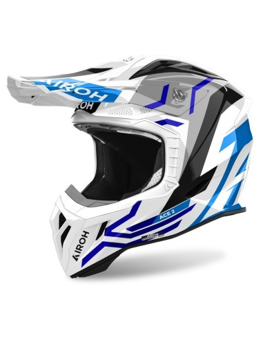 Casco Airoh Aviator Ace 2 Ground Gloss Azul
