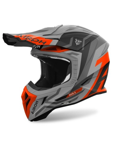 Casco Airoh Aviator Ace 2 Ground Matt Naranja
