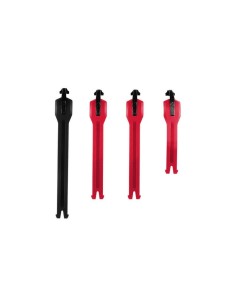 Kit Correas Botas Leatt 4.5 4 Unidades Negro/Rojo