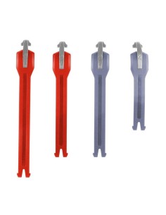 Kit Correas Botas Leatt 5.5 Grafeno/Rojo