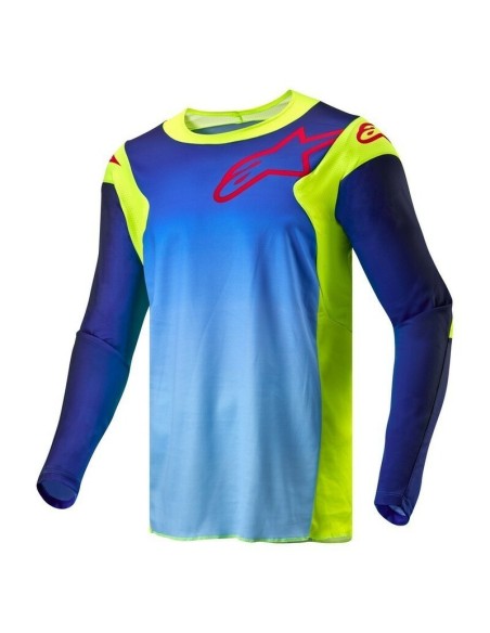 Jersey Alpinestars Racer Hoen Amarillo Flúor/Azul