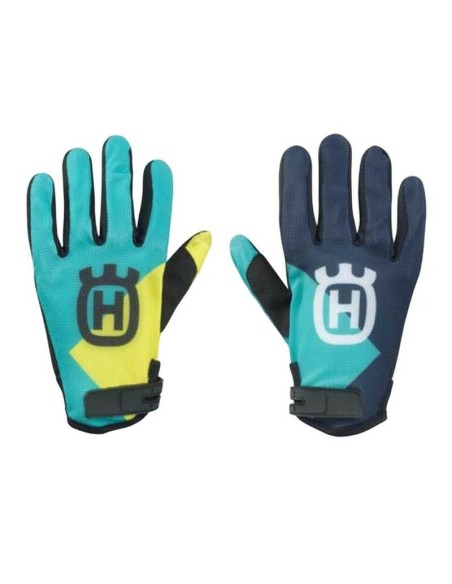 Guantes Infantiles Husqvarna Railed Azul/Amarillo