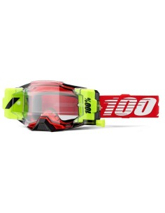 Gafas 100% Armega Forecast Lente Trasparente Rojo