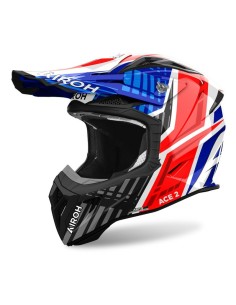 Casco Airoh Aviator Ace 2 Proud Gloss Azul/Rojo