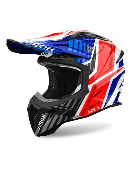 Casco Airoh Aviator Ace 2 Proud Gloss Azul/Rojo
