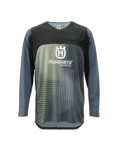Jersey Husqvarna Railed Gris/Amarillo
