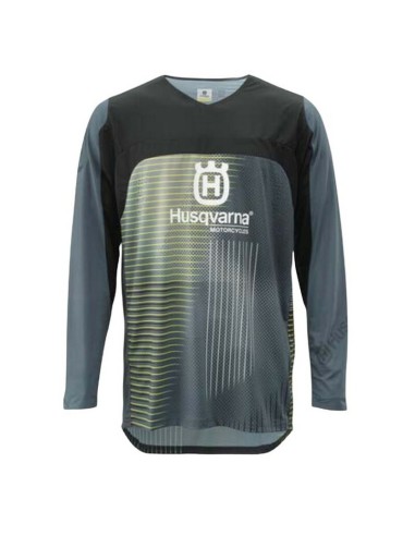 Jersey Husqvarna Railed Gris/Amarillo