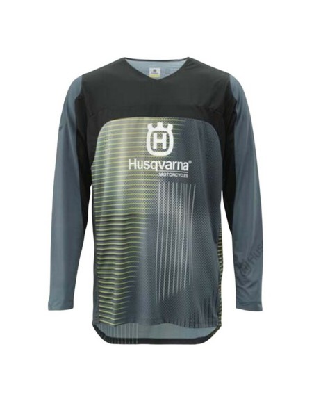 Jersey Husqvarna Railed Gris/Amarillo