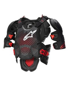 Peto Alpinestars A-10 V2 Negro/Rojo