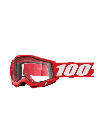 Gafas 100% Accuri 2 Enduro Moto Lente Transparente Rojo