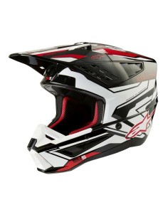Casco Alpinestars S-M5 Action 2 Negro/Blanco/Rojo