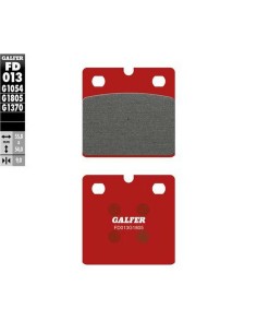Pastillas De Freno Galfer Trial Traseras Semi-Metálicas BMW K 1200 GT 02-05 Rojo