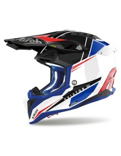 Casco Airoh Aviator 3 Push Azul/Rojo/-