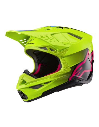 Casco Alpinestars Supertech M10 Unite Amarillo Fluo