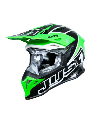Casco Just1 J-39 Thruster Negro/Verde