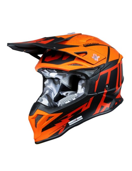 Casco Just1 J-39 Poseidon Naranja