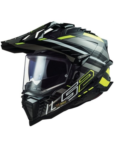 Casco LS2 MX701 C Explorer Edge Negro/Amarillo
