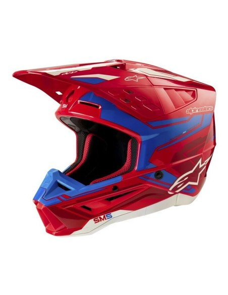 Casco Alpinestars S-M5 Action 2 Rojo/Azul