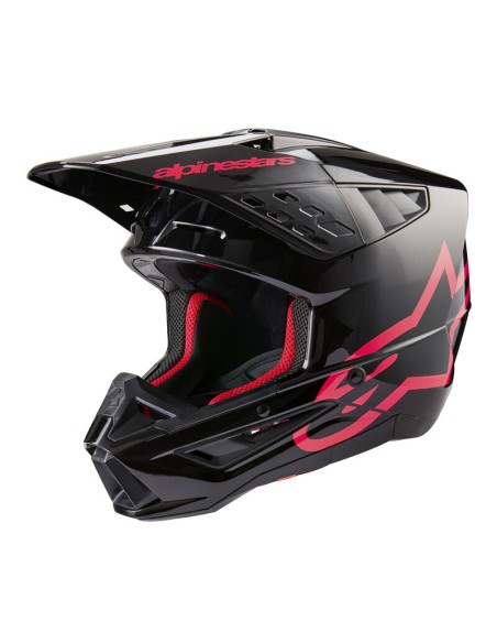 Casco Alpinestars S-M5 Corp Negro/Rosa