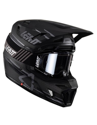 Casco con Gafas Leatt Moto 9.5 Carbono