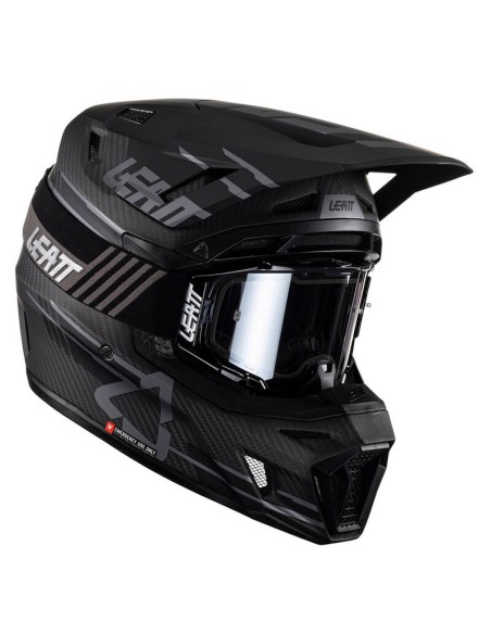 Casco con Gafas Leatt Moto 9.5 Carbono