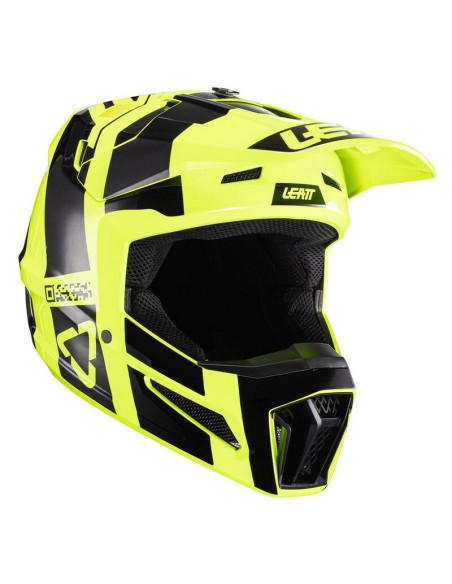 Casco Infantil con Gafas Leatt Moto 3.5 V24 Amarillo