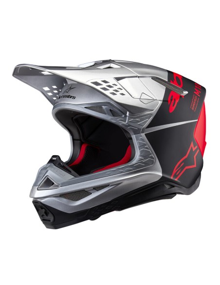 Casco Alpinestars Supertech M10 Flood Plata