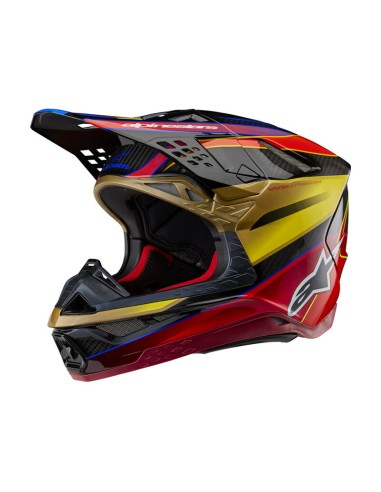 Casco Alpinestars Supertech M10 Era Oro/Rojo
