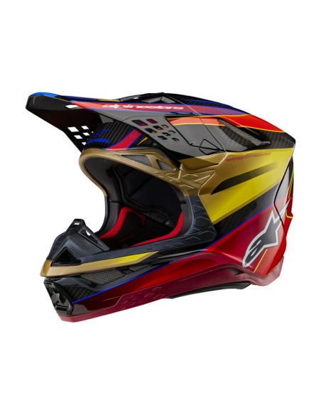Casco Alpinestars Supertech M10 Era Oro/Rojo