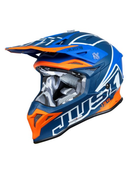 Casco Just1 J-39 Thruster Azul/Naranja