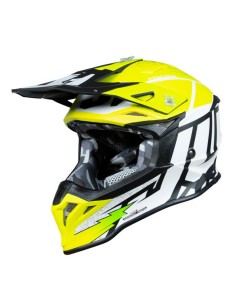 Casco Just1 J-39 Poseidon Amarillo Fluo/Blanco