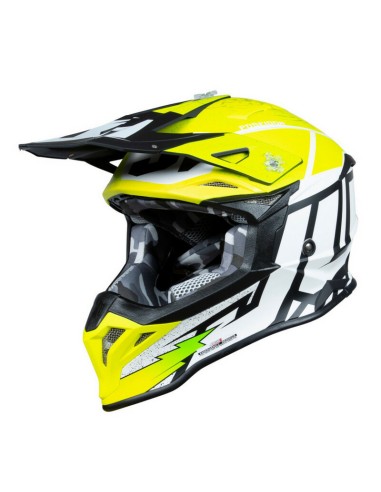 Casco Just1 J-39 Poseidon Amarillo Fluo/Blanco