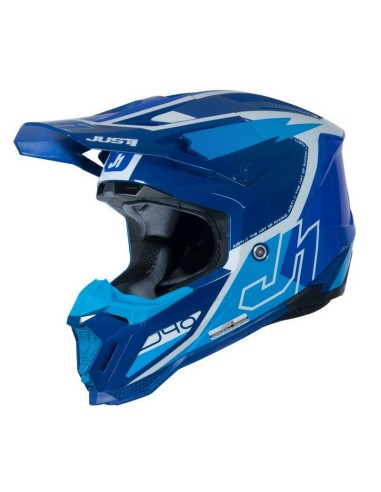 Casco Just1 J-40 Flash Azul/Blanco